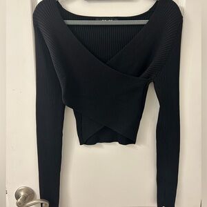 Long Sleeve Wrap Top
